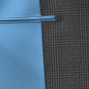 LANATEC ウールライク グレー グレンチェック(SW101127)