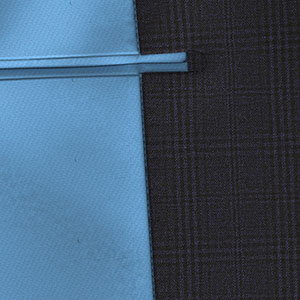 LANATEC ウールライク ネイビー グレンチェック(SW101129)