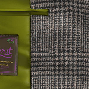 Lovat The Holm Tweed ブラック グレンチェック(KG101811)