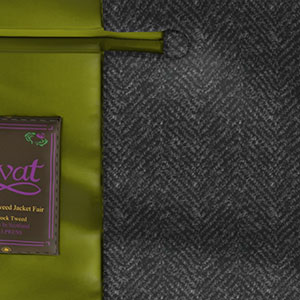 Lovat The Holm Tweed グリーン ヘリンボーン(KG101817)