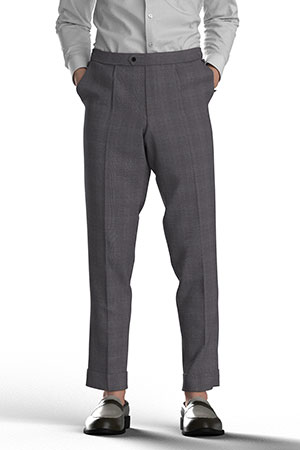 REDA SUER110s ブラウン グレンチェック(AK102162)