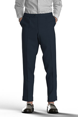 WOOL/CORDURA STRECH ネイビー ストライプ(AK102222)