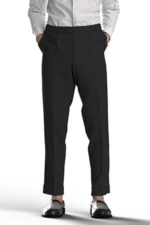 BASIC SELECTION STRECH ブラウン無地(AK102269)