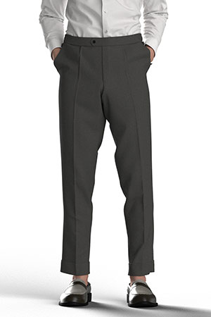 BASIC SELECTION STRECH グリーン無地(AK102277)