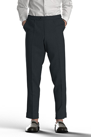 BASIC SELECTION STRECH ブルーグリーン無地(AK102280)