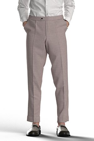 BASIC SELECTION STRECH ブラウンベージュメランジ(AK102283)