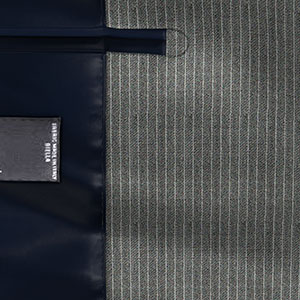 REDA SUPER110sグレー ピンストライプ(AK102642)