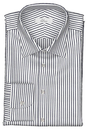 形態安定ネイビー ストライプ(FM5021)