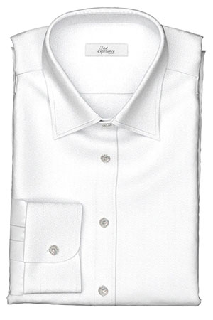 定番生地ホワイト ドビーチェツカー(FM5118)